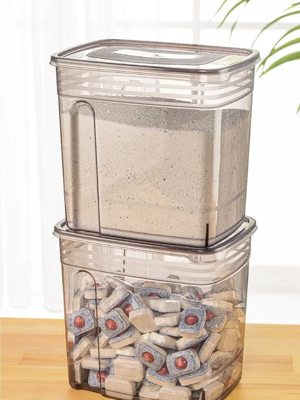 2'li Deterjan Etiketli 5,5 Litre Strip Mega Boy Saklama Antrasit