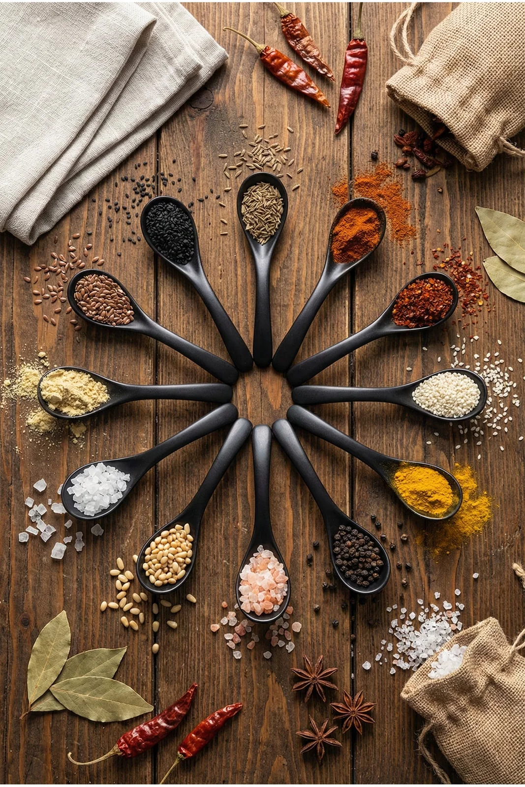12'li Baharat Kaşığı