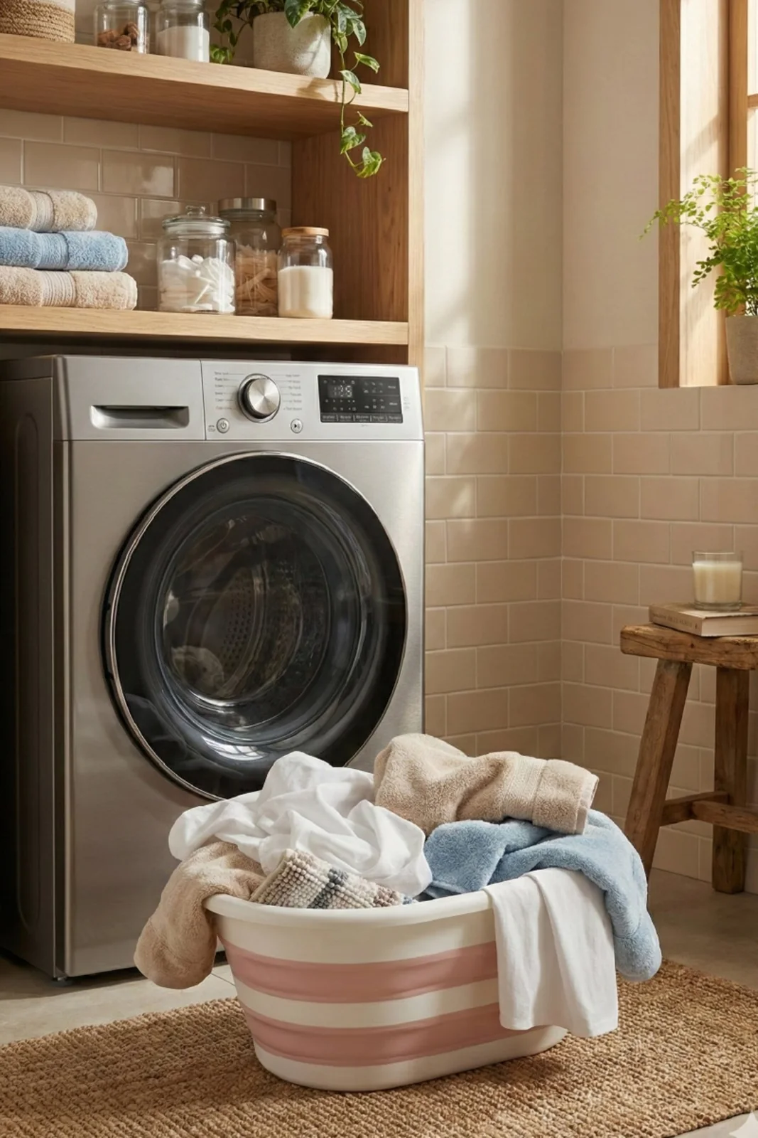 25 Litre Katlanır Çamaşır Sepeti - Sepet
