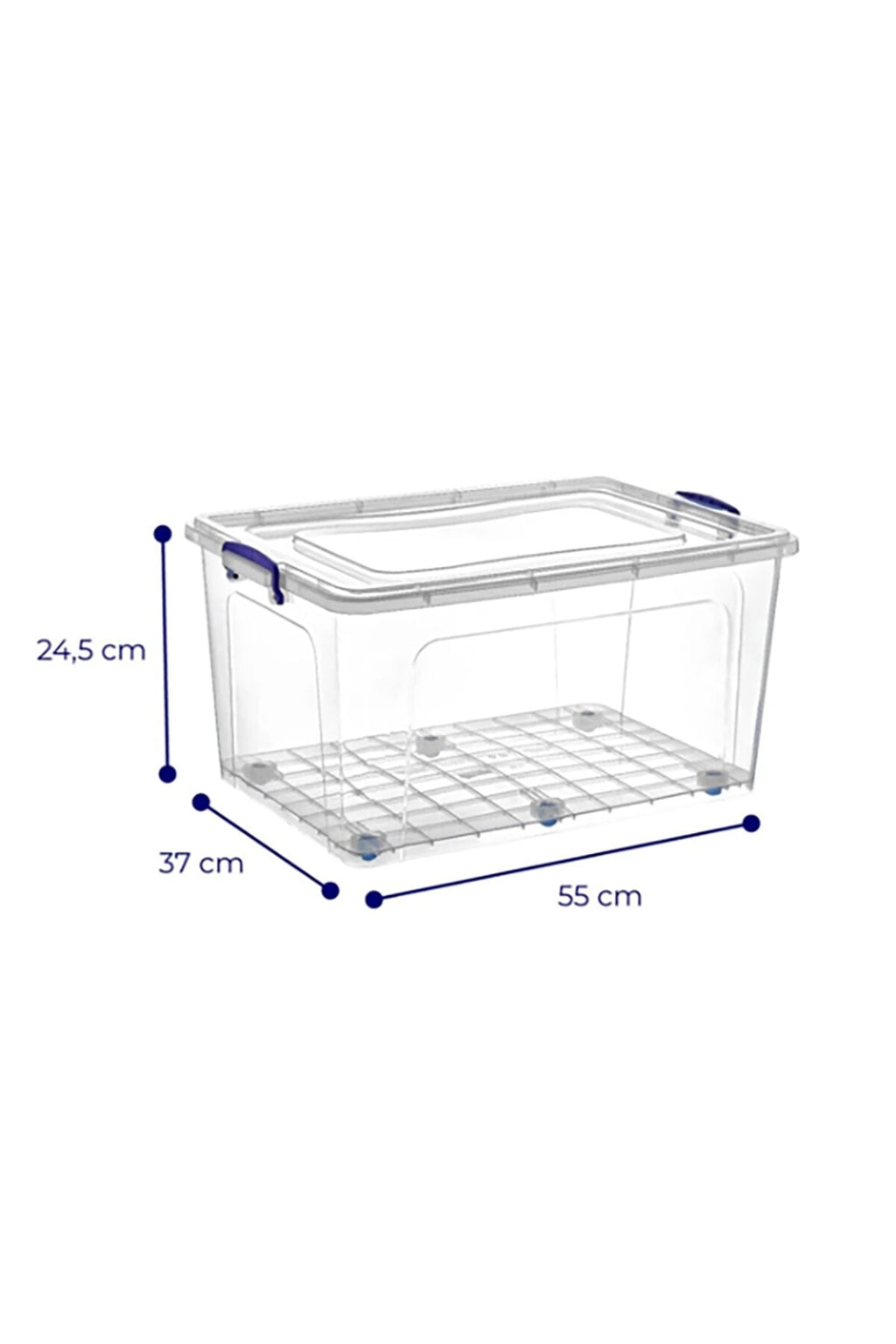 3lü Clear Box Saklama Kutusu 30 Litre