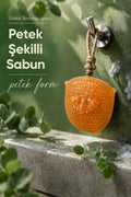 Turuncu Petek Şekilli Katı Sabun 9,5x10,5x3,4 cm Asılabilir Dekoratif Banyo El Sabunu