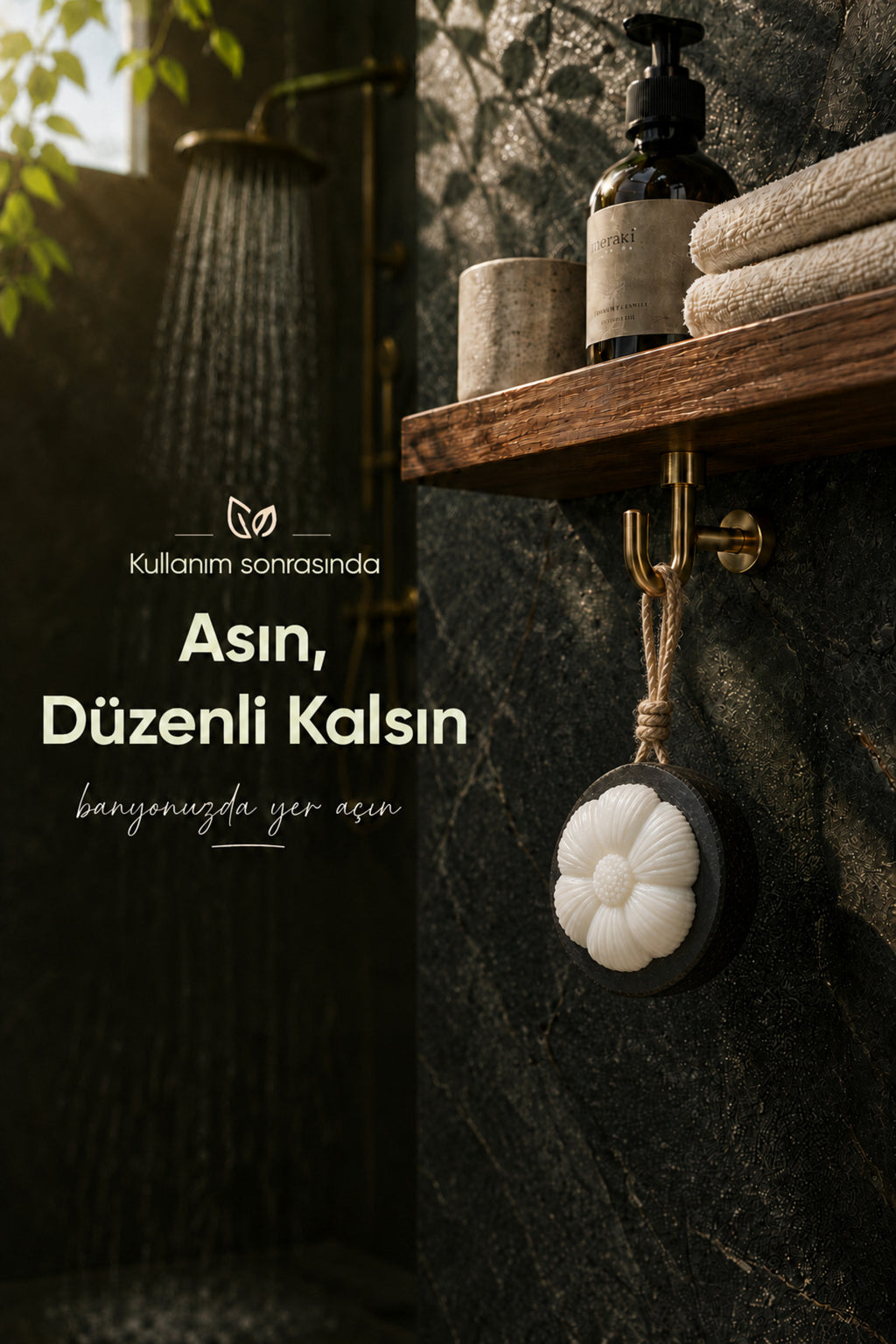 Mangosten Şekilli Katı Sabun 6,6x6,6x4,8 cm Asılabilir Dekoratif Banyo El Sabunu