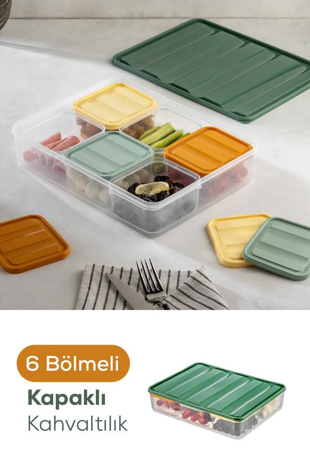 Bella Kapaklı ve Bölmeli Kahvaltılık