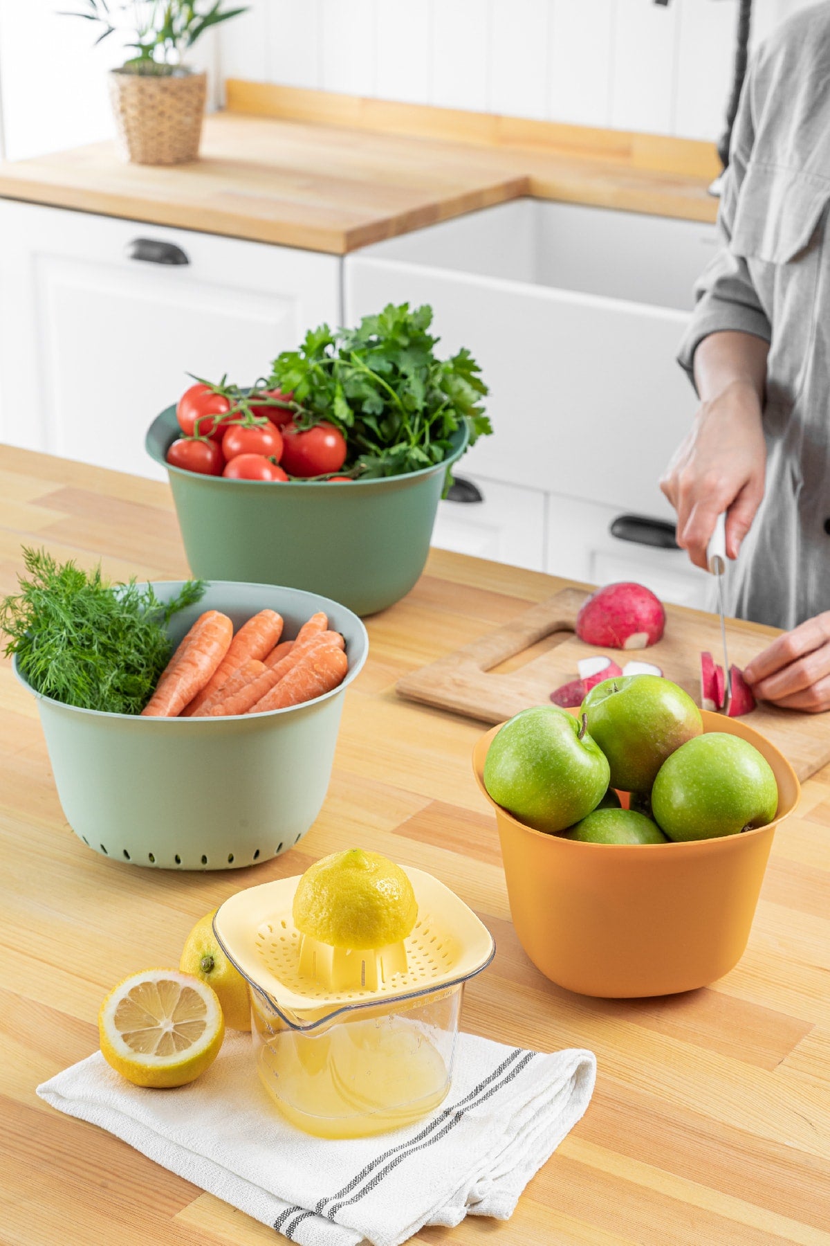 5li Chef Karıştırma Kasesi Ve Süzgeç Set
