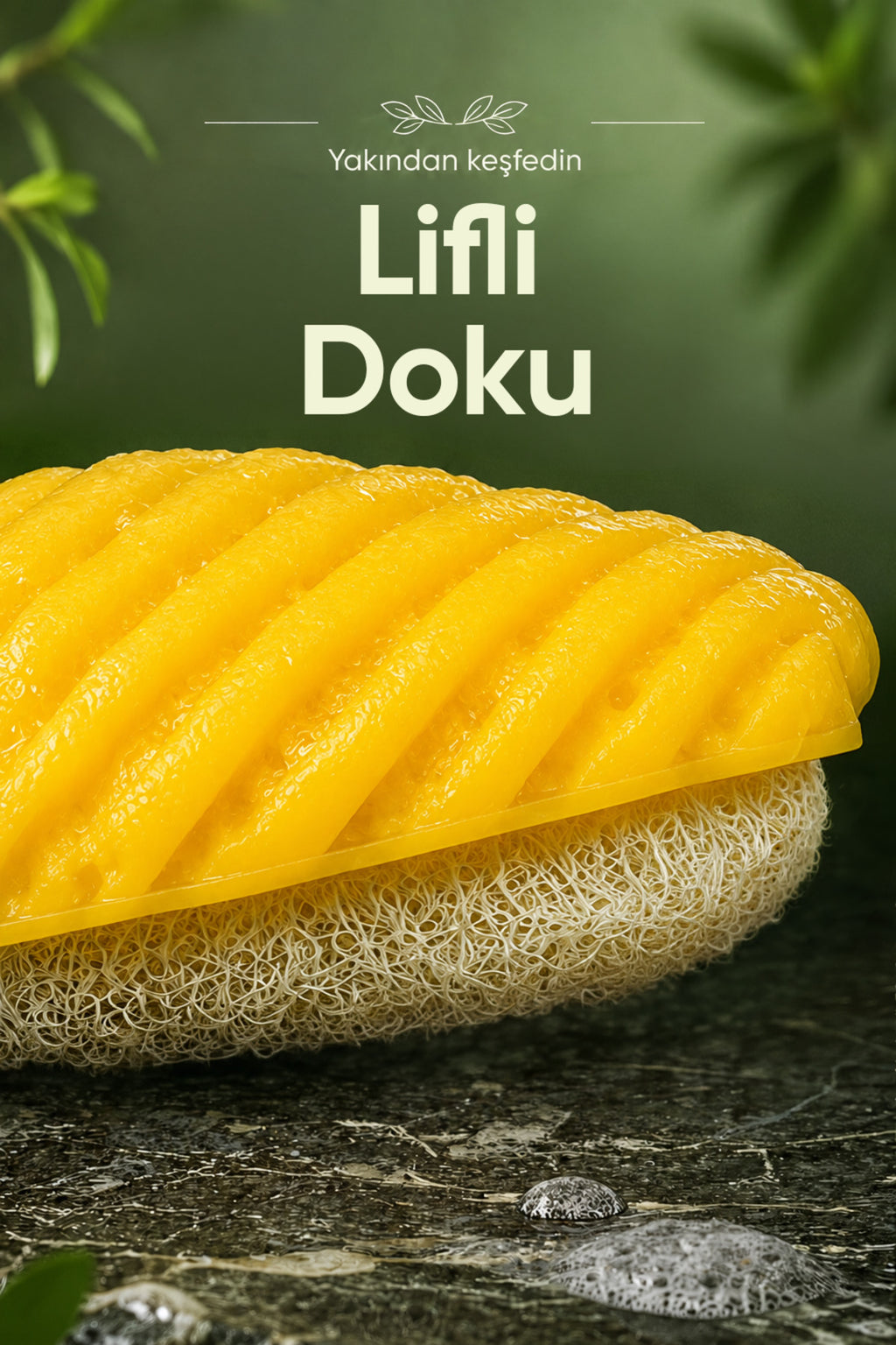 Ananas Şekilli Lifli Katı Sabun 9,5x8x5 cm Peeling Etkili Asılabilir Dekoratif Banyo El Sabunu