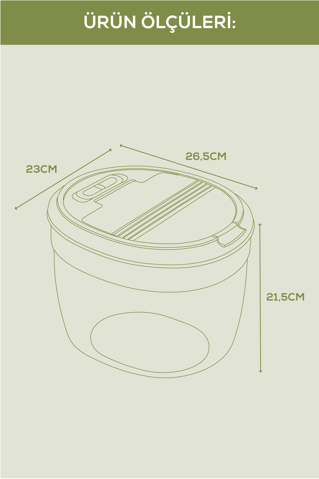 4'lü 8 Litre Büyük Boy Plastik Saklama Kabı – Koyu Gri Kapaklı