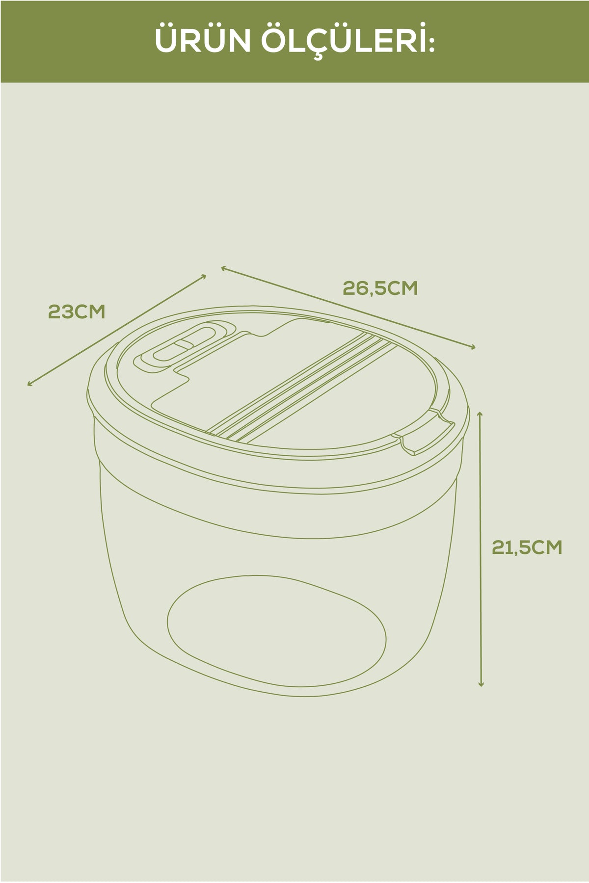 4'lü 8 Litre Büyük Boy Plastik Saklama Kabı – Koyu Gri Kapaklı