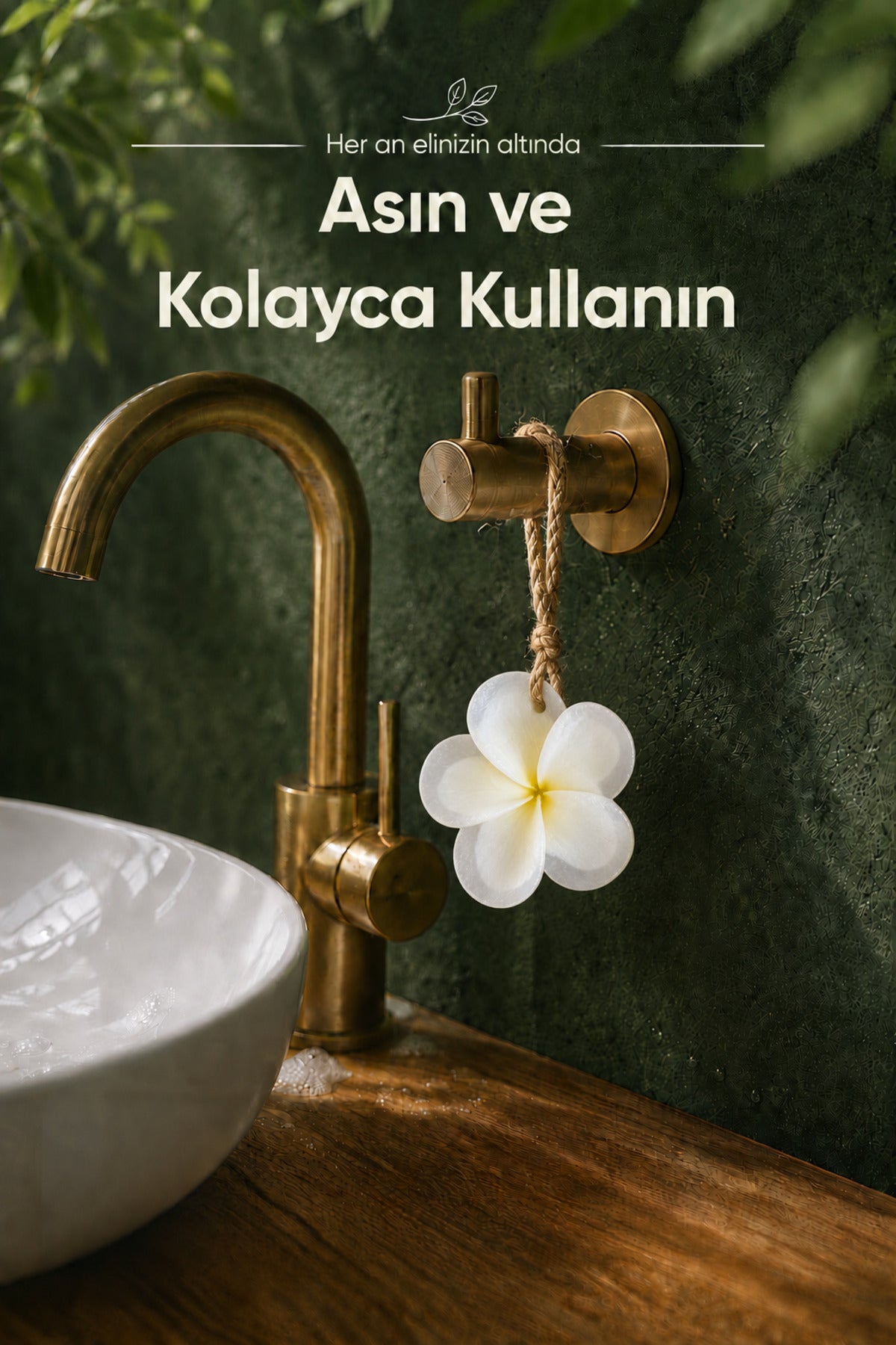 Beyaz Hint Yasemini Şekilli Katı Sabun 10,5x11 cm Asılabilir Dekoratif Banyo El Sabunu
