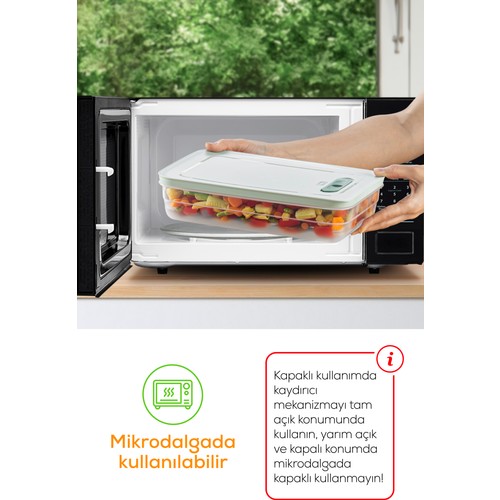 3'lü Ayarlı Sebze Ve Meyve Saklama Kabı Turuncu 5 Litre