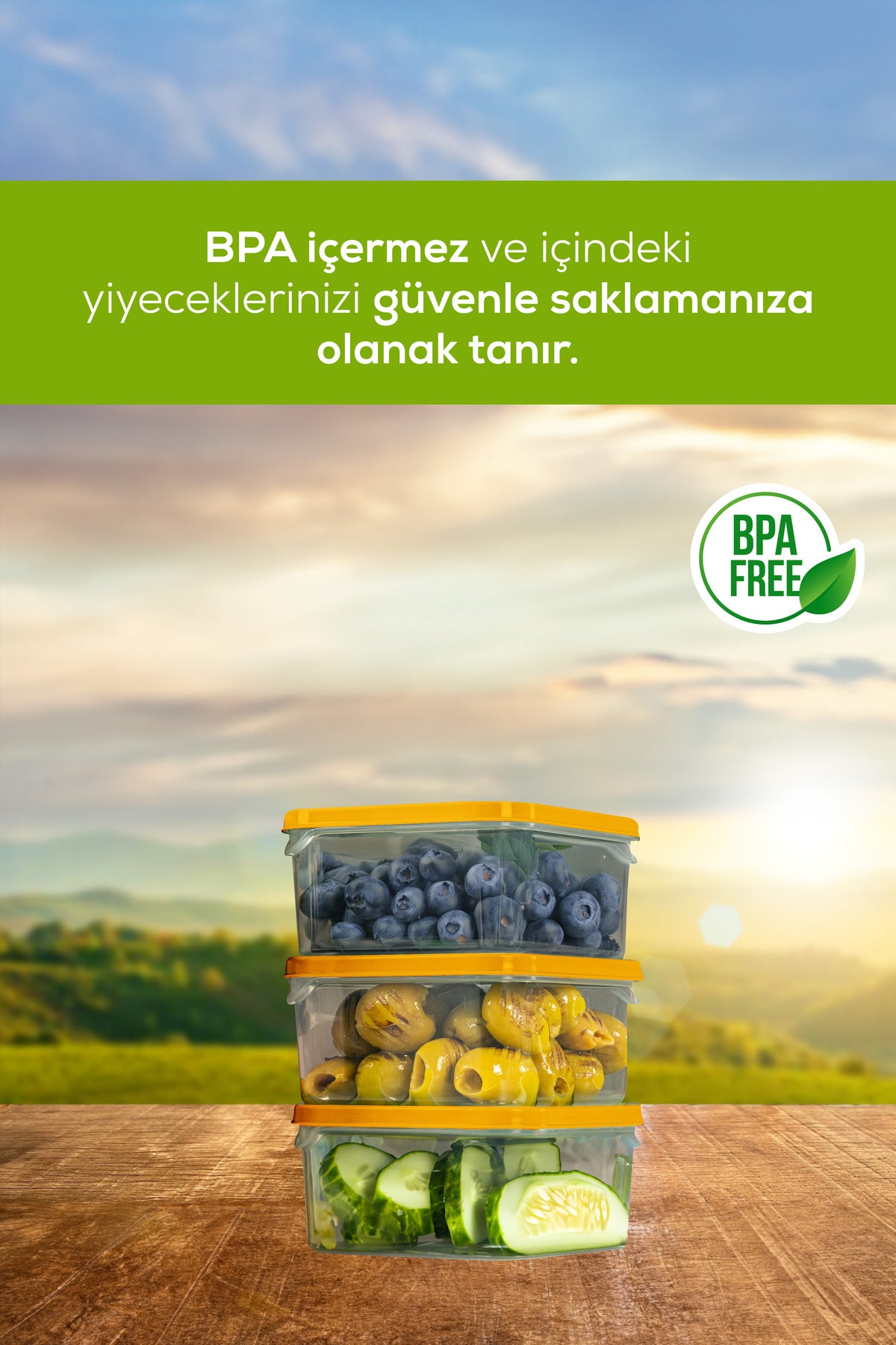 6'lı 350 ml Buzdolabı Dondurucu Organizer Mikrodalga Ve Difrize Uygun Saklama Kabı Turuncu