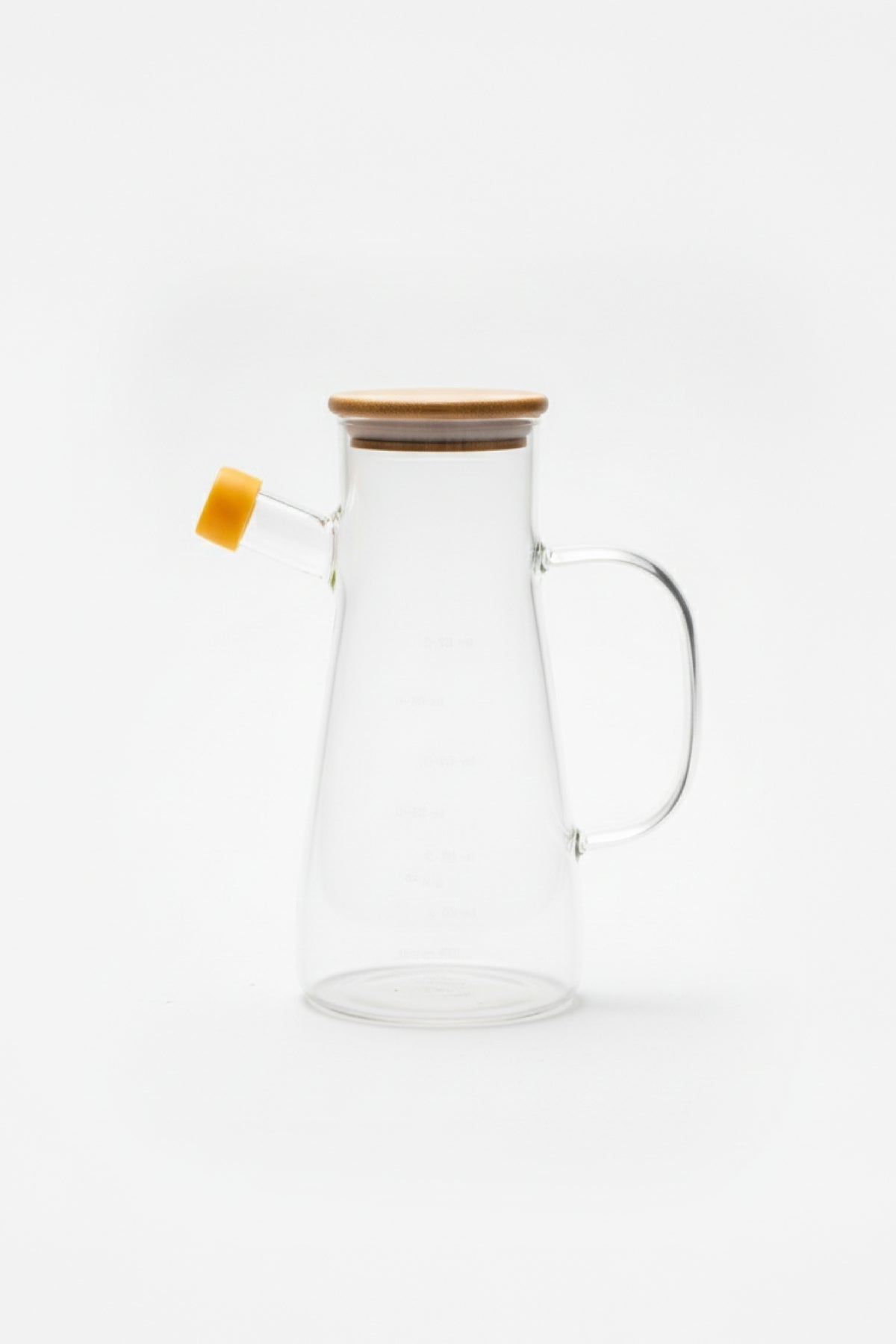 Ahşap Kapaklı Cam Yağdanlık 900 ml