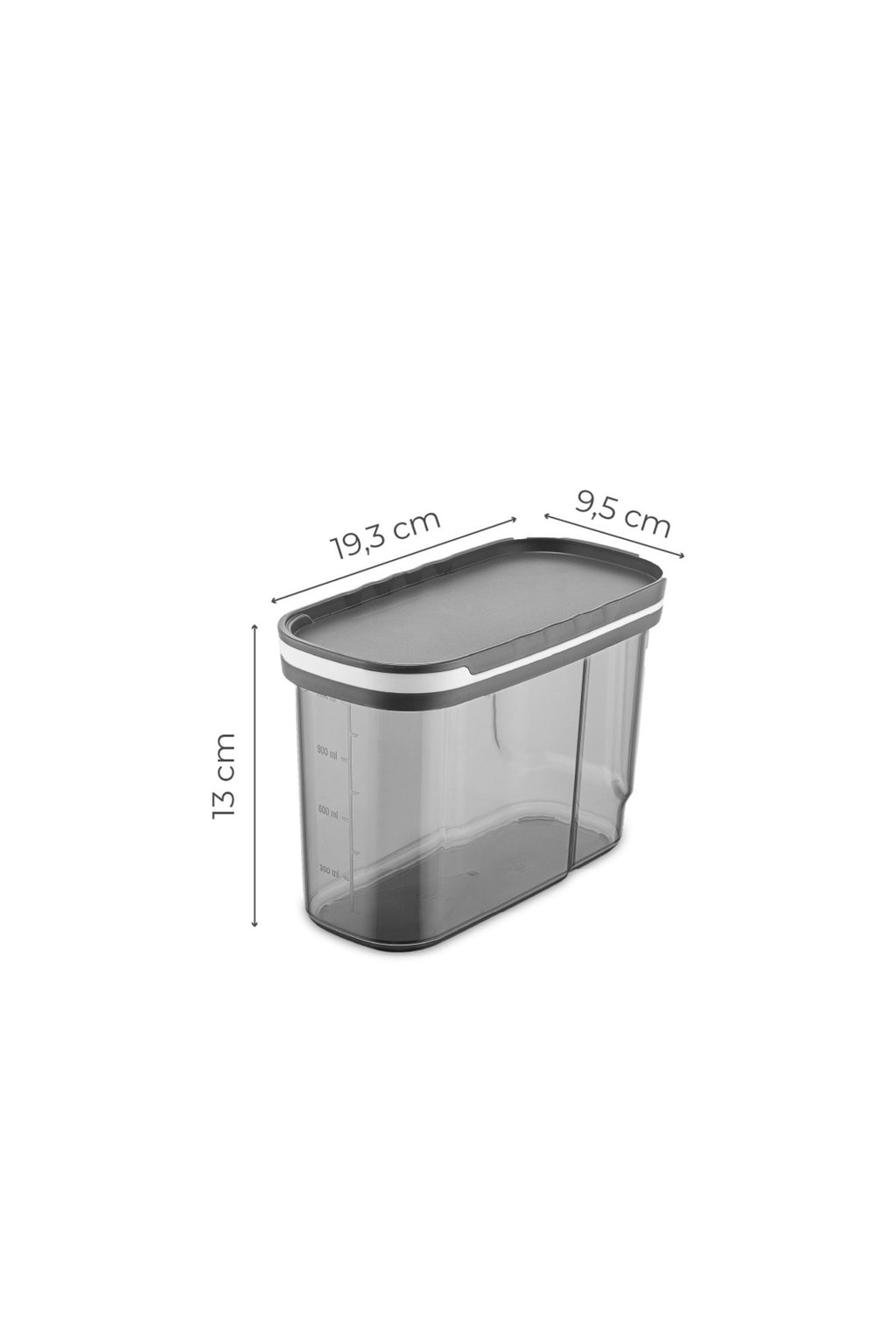 Foly 4'lü Sürgülü Kapaklı Erzak Saklama Kabı 1.25 Litre