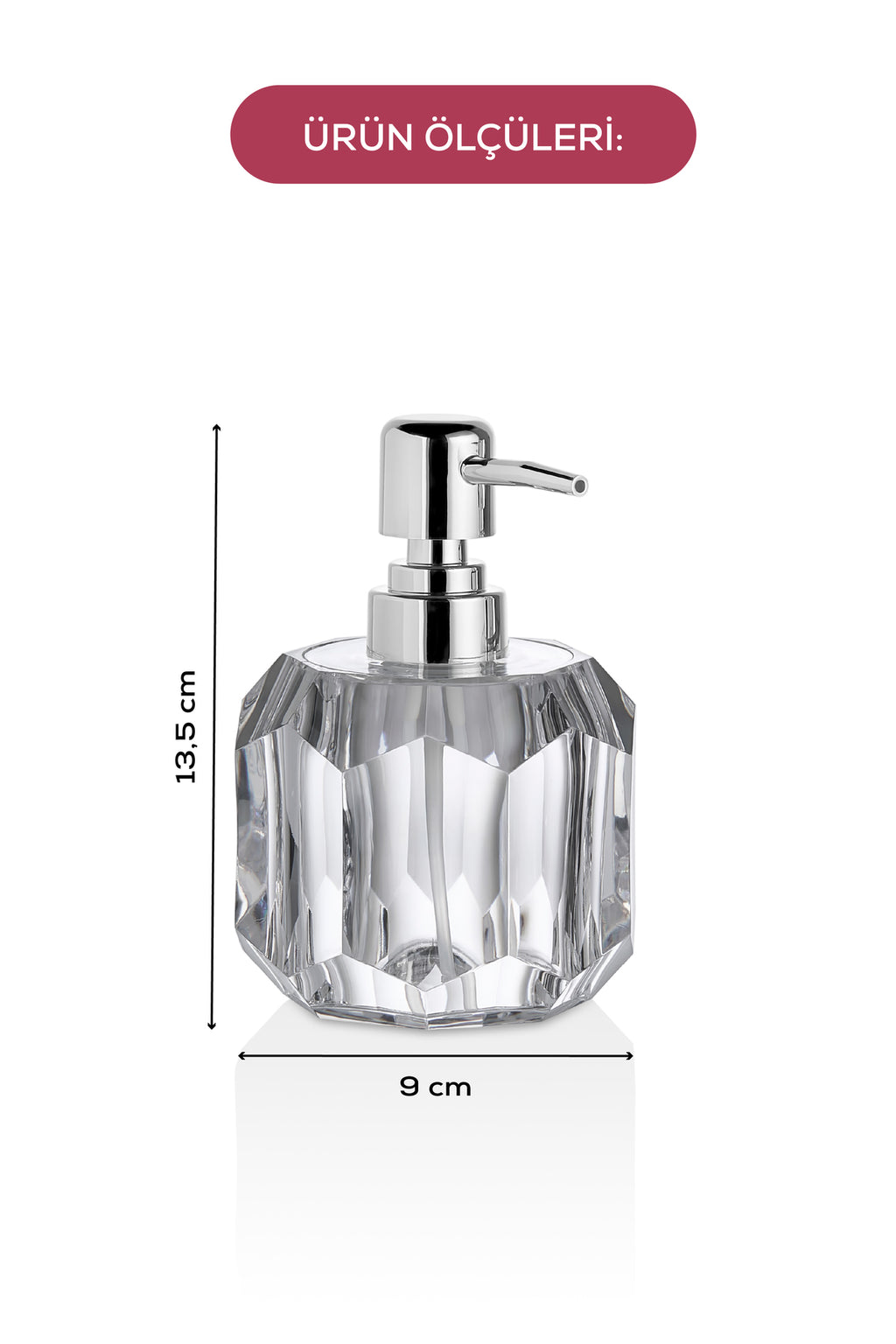Akrilik Sıvı Sabunluk 200 ml Şeffaf 1994