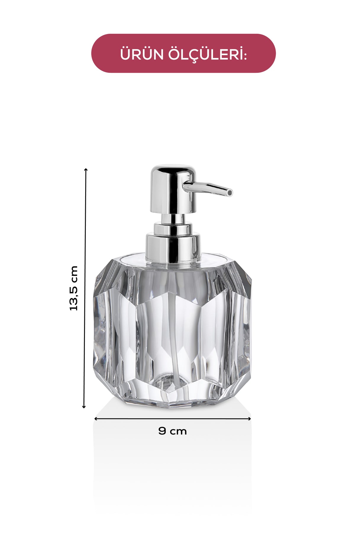Akrilik Sıvı Sabunluk 200 ml Şeffaf 1994