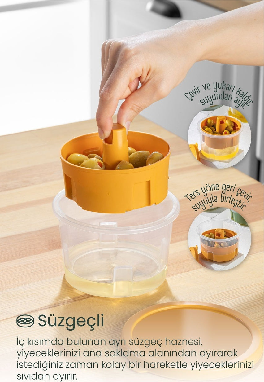 6 Adet Mini Zeytin Turşu Peynir Saklama Kabı Kahvaltılk Sunum Kasesi