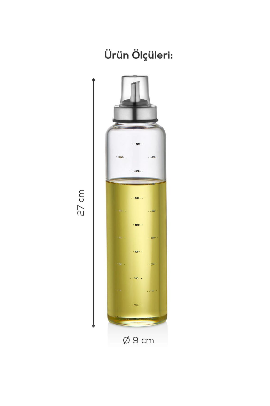 Borosilikat Pratik Cam Yağlık Sirkelik 750 ml