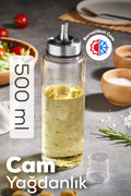 Borosilikat Pratik Cam Yağlık Sirkelik 500 ml