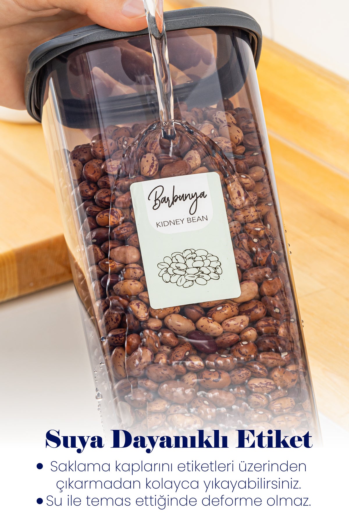 24lü Renkli Etiketli Peggy Kare Erzak Ve Baharat Full Set 8x(1,2, 0,55, 0,45) Ant