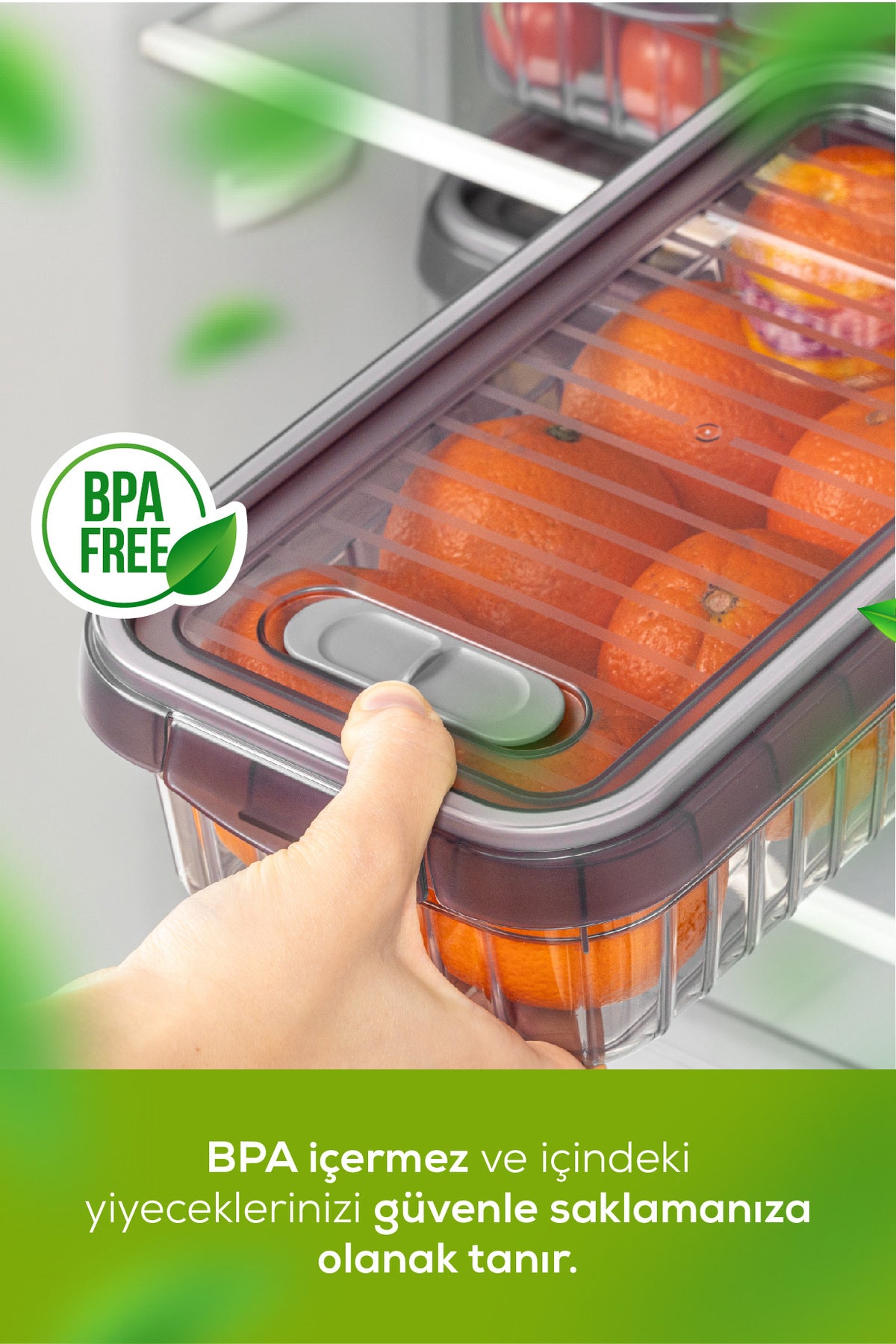 6'lı Kendinden Çizgili Kilitli Kapaklı Saklama Kabı Seti 4 Litre