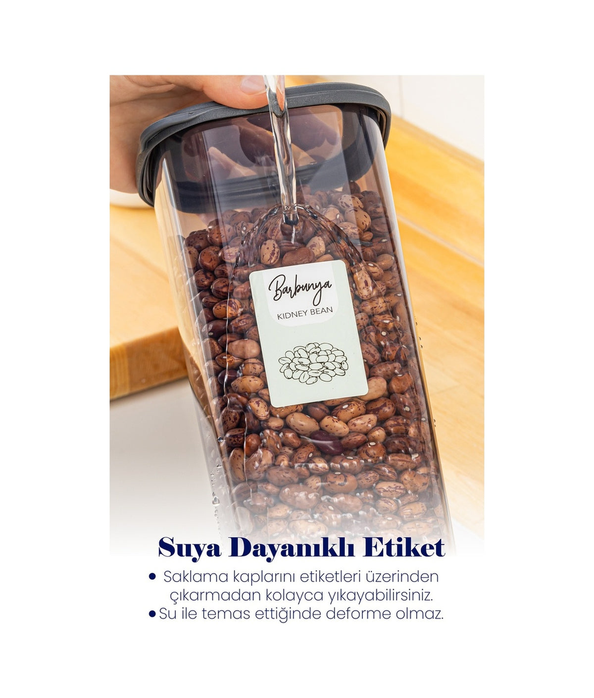 36lı Renkli Etiketli Peggy Kare Erzak Ve Baharat Full Set 8x(1,75, 1,2, 0,55) 12x(0,45) Ant