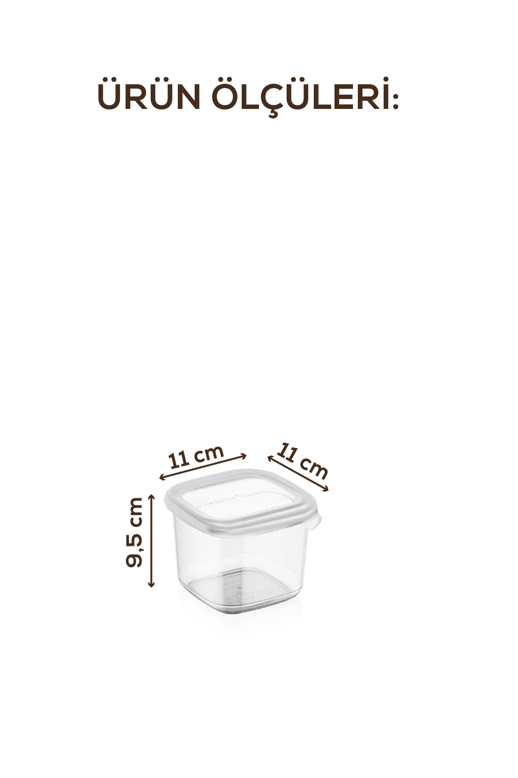 Renkli Etiketli Kaşıklı 6lı 0,55 Litre Peggy Kare Baharat Saklama Kabı Beyaz