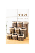 9lu Linea Çevir Aç Kapak Kavanoz Saklama Kabı Seti 3x(500 -1100-1700 ml) Krem