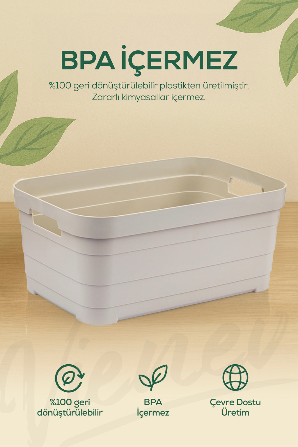 4'lü 8,2 Litre Saklama Kutusu Mavi