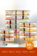 24'lü Buzdolabı Düzenleyici Organizer Mikrodalgaya Uygun Difriz Saklama Kabı Mint