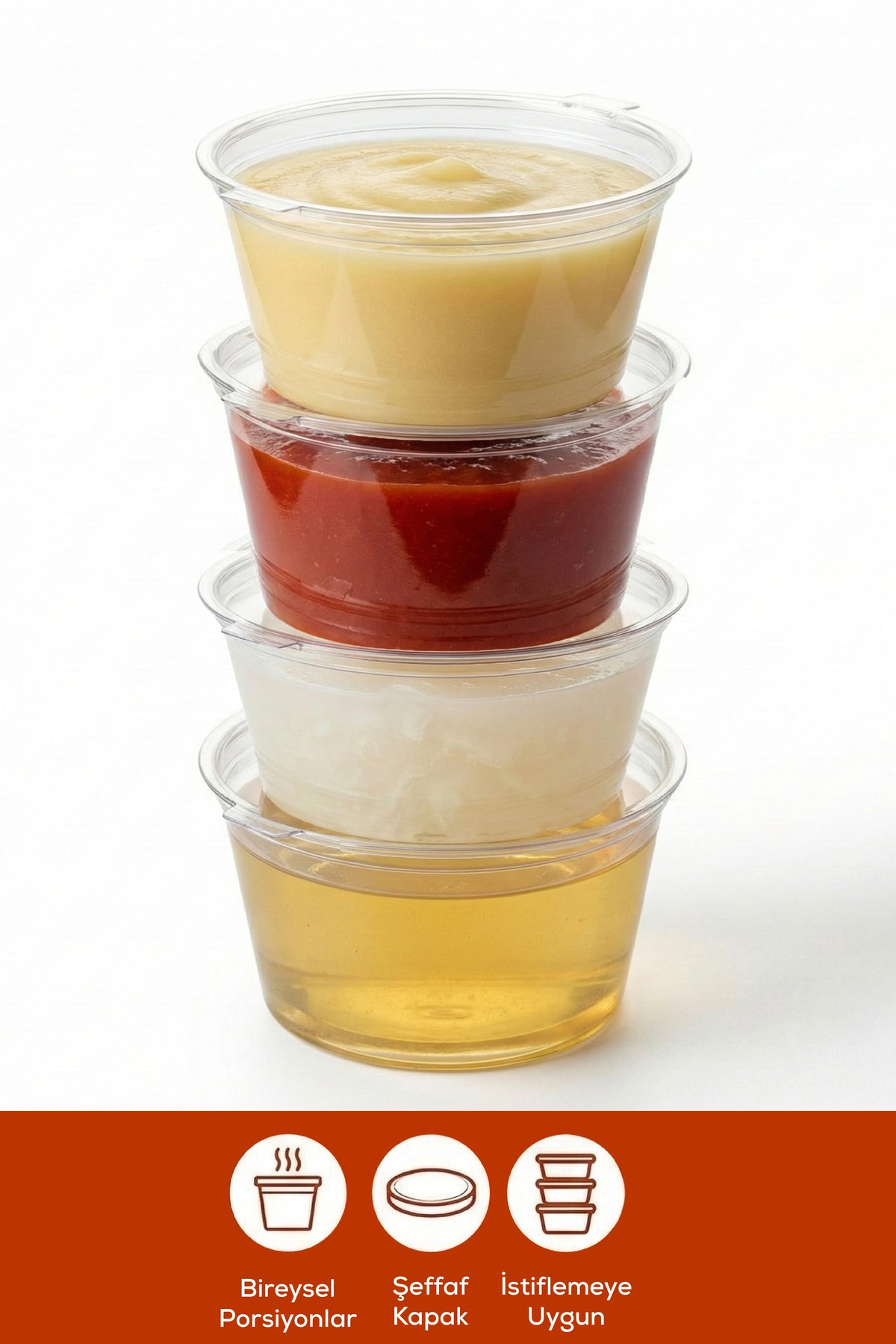 3'lü Dondurucuya Uygun Saklama Kabı – 80 ml Sos, İlik, Tavuk Suyu Saklama Kabı