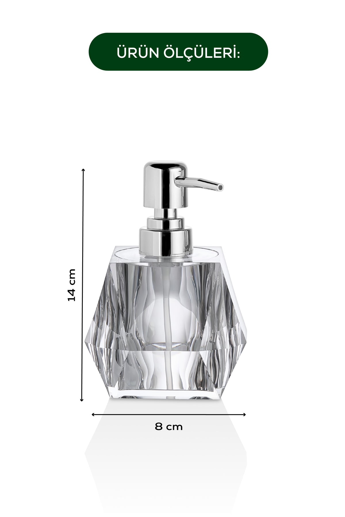 Akrilik Sıvı Sabunluk 210 ml Şeffaf 1996