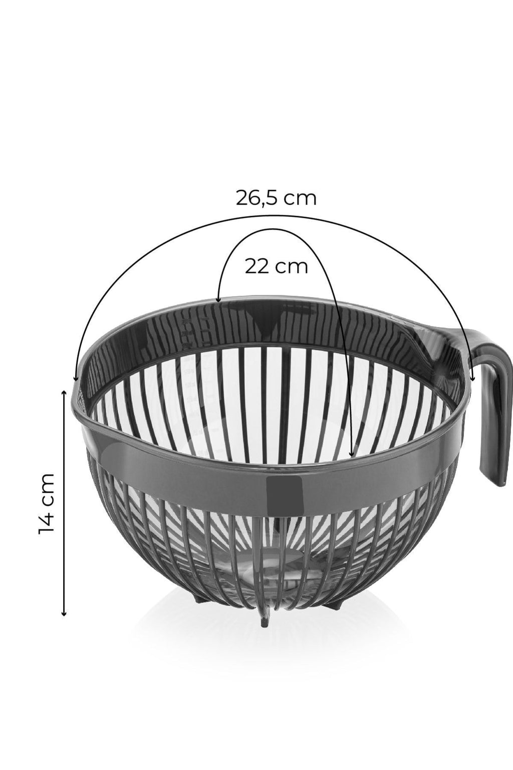 Linea Pirinç Süzgeci 3 Litre Antrasit