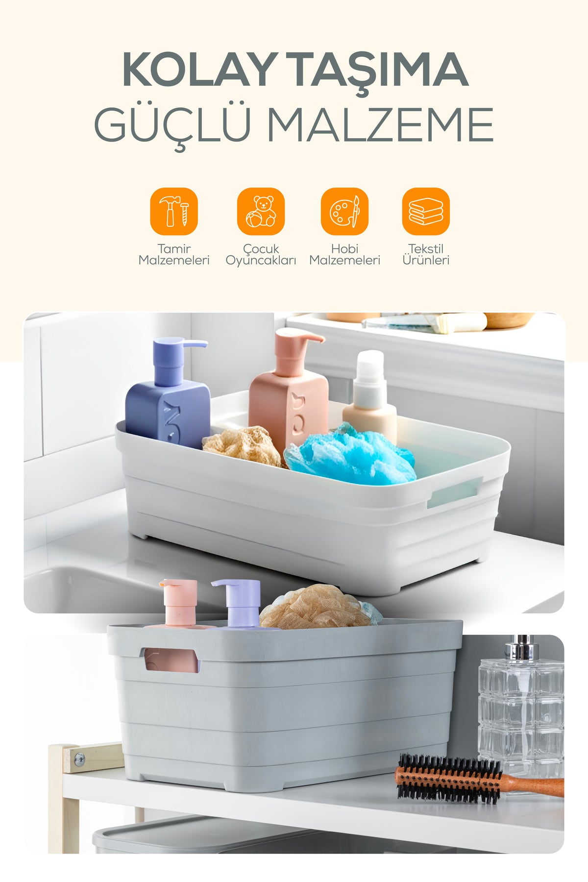 6'lı 10,8 Litre Saklama Kutusu Mavi