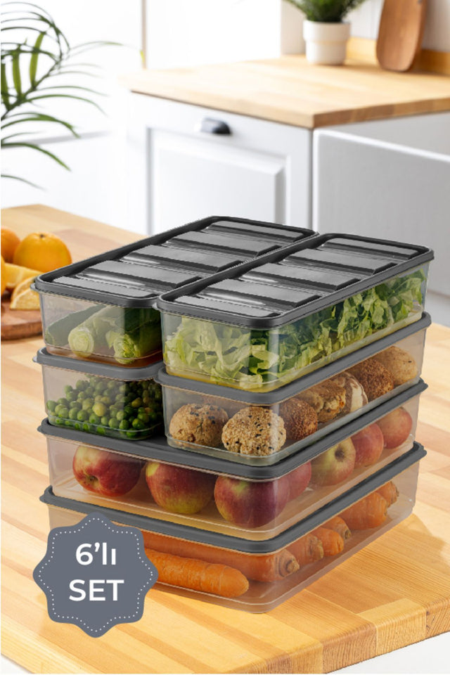 Bella Buzdolabı Düzenleyici Seti 3,5 + 1,65 L · 6'lı