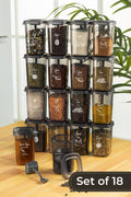 18'li Set Luna Kaşıklı Baharatlık Beyaz Etiketli 450 ml