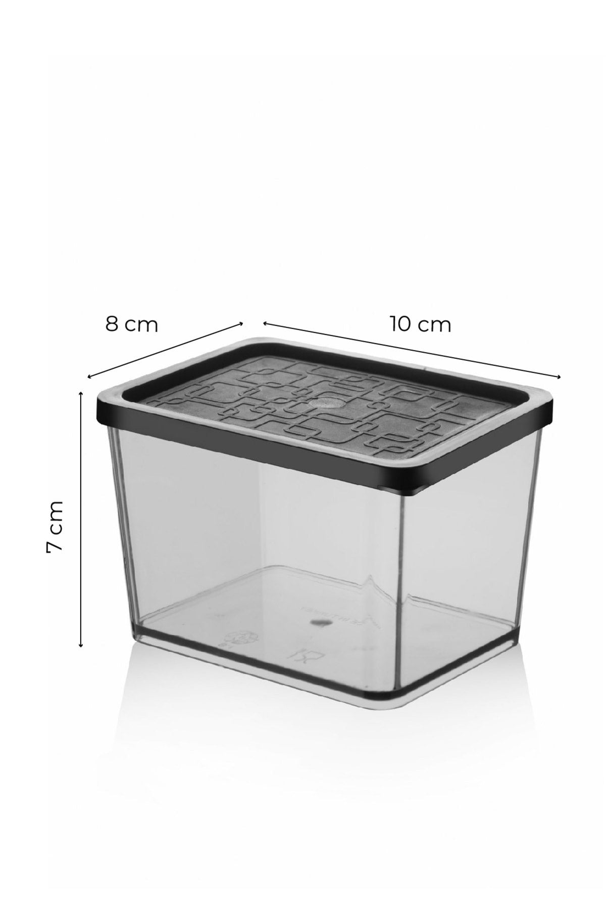 6lı Multi Set Kahvaltılık Ikramlık Saklama Kabı Büyük Boy Siyah