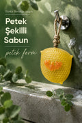 Sarı Petek Şekilli Katı Sabun 9,5x10,5x3,4 cm Asılabilir Dekoratif Banyo El Sabunu
