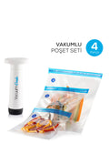 Vacuumfresh 4'lü Vakumlu Poşet Ve Pompa Seti