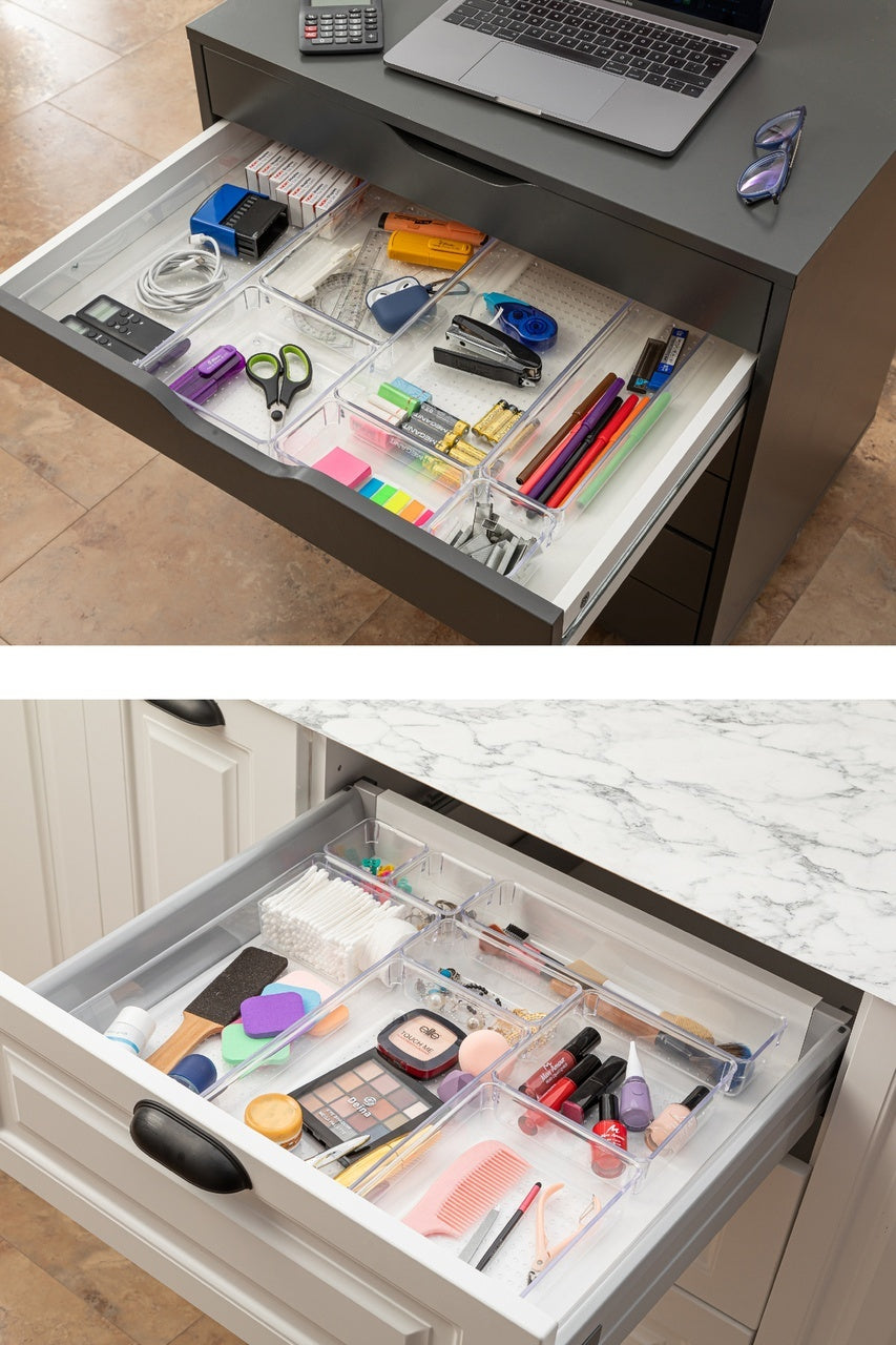 8li Şeffaf Çekmece Içi Organizer 1x(B.DKDRTGN,B.KARE,D.DKDRTGN,O.DKDRTGN)2x(K.DKDRTGN,K.KARE)