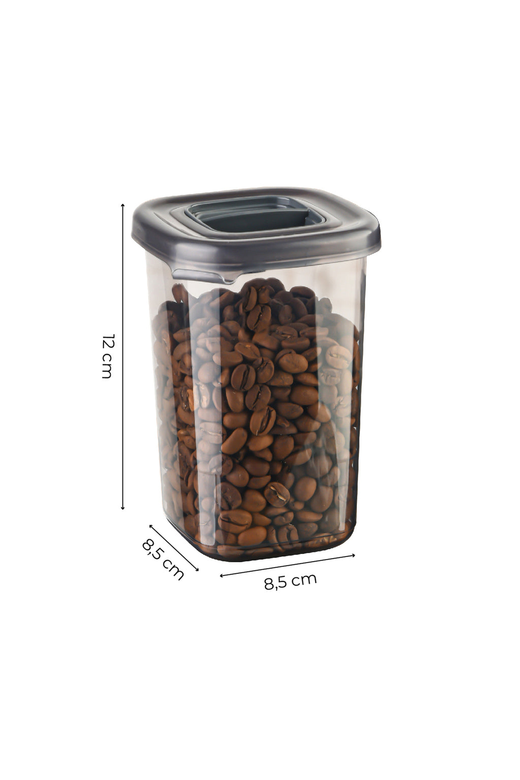 12'li 450 ml Luna Baharatlık Beyaz Serigrafi Etiketli