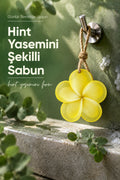 Sarı Hint Yasemini Şekilli Katı Sabun 10,5x11 cm Asılabilir Dekoratif Banyo El Sabunu
