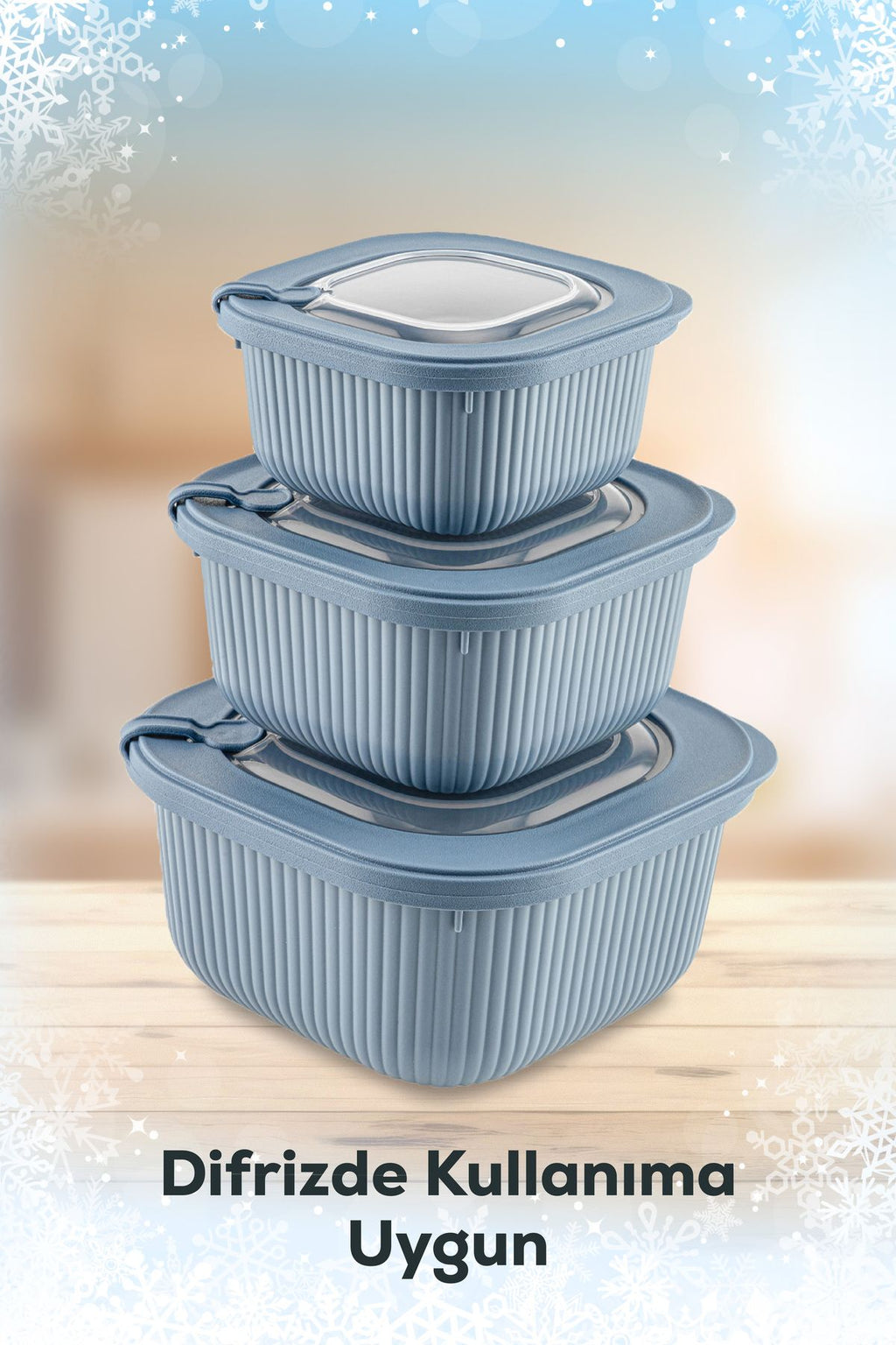 12'li 4x(600-1100-1800 ML) Mikrodalga Ve Difrize Uygun Vip Kapaklı Özel Saklama Kabı Seti Renkli