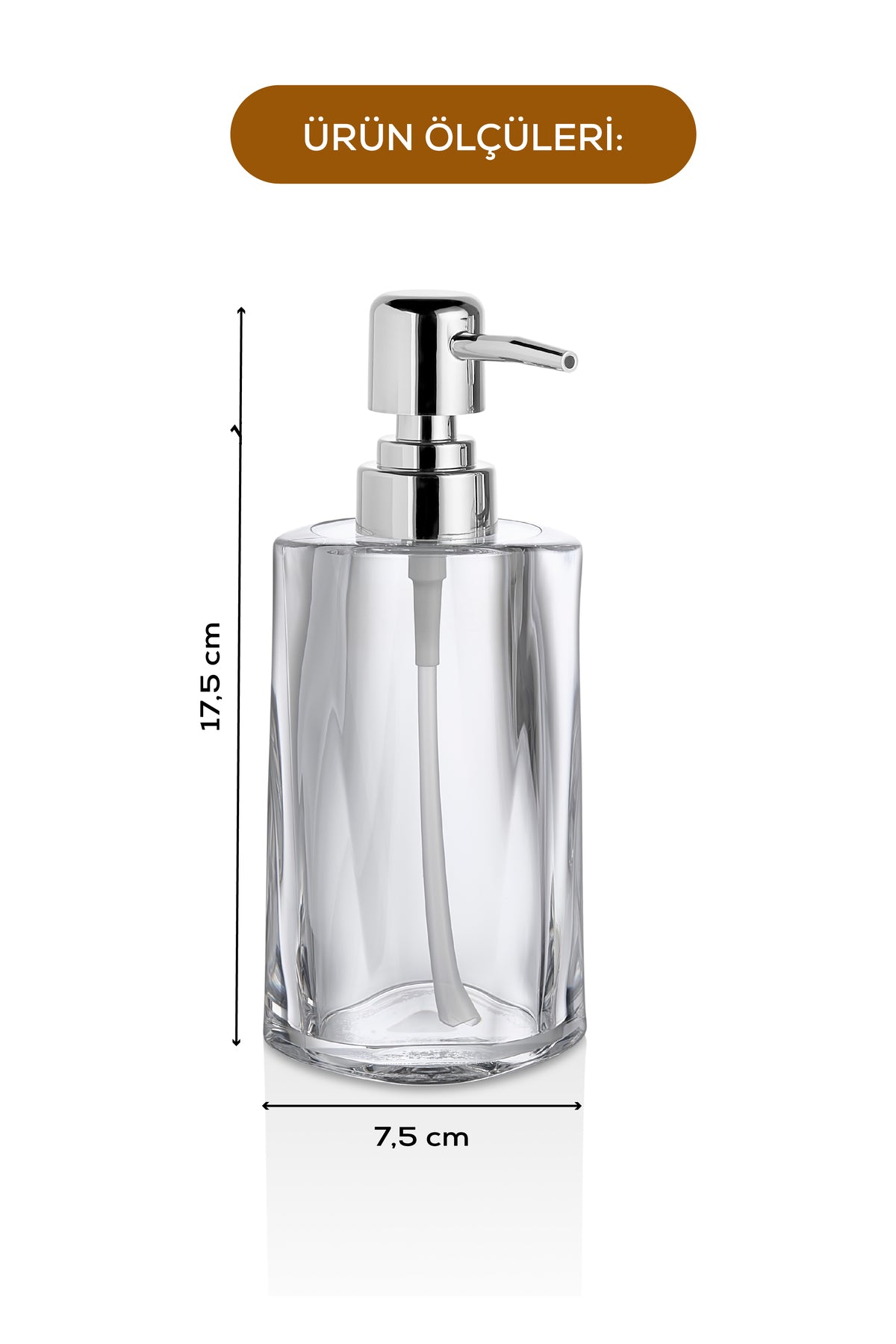 Akrilik Sıvı Sabunluk 230 ml Şeffaf 1995