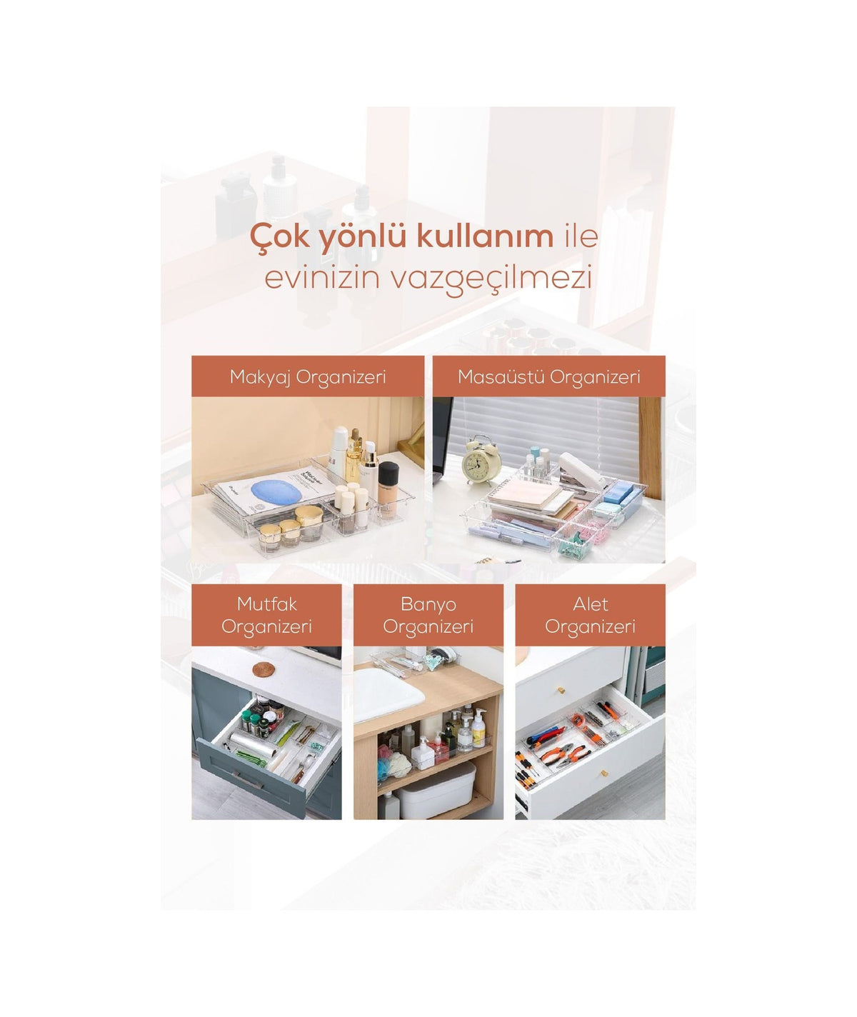 25'li Çekmece Içi-dolap Içi Makyaj Takı Aksesuar Düzenleyici Organizer